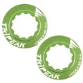 ECROU DISQUE DE FREIN CENTER LOCK TRIPEAK ALUMINIUM ULTRA LEGER 7g VERT - SERRAGE INTERNE (VENDU A LA PAIRE)