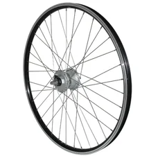 WHEEL FOR MTB- 26" ER10 FRONT -ALUMINIUM BLACK - DOUBLE-WALLED- HUB SHIMANO DYNAMO DH2N 6 VOLT