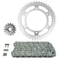 KIT CHAINE ADAPTABLE HONDA 600 XLV TRANSALP 1987>1988  525  15x47  (DIAM COURONNE 130/150/10.5)  (DEMULTIPLICATION ORIGINE)  -AFAM-