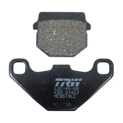 BRAKE PADS - TRW FOR  PEUGEOT 50 KISBEE 4 Stroke  Front , TREKKER Front , SPEEDFIGHT Front , SQUAB Front , BUXY Front , ELYSEO Front  (HENGTONG) / DERBI 50 SENDA DRD 2011> Rear  , DRD X-TREME 2011> Rear   (MCB519 LC)