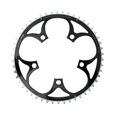 CHAINRING FOR ROAD BIKE- 5 Arms- 50T.Ø 110  -OUTER- ALUMINIUM BLACK- 7075 TA ZEPHYR    (SHIMANO TYPE) 9/10Speed.