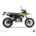 KIT DECO AUTOCOLLANT/STICKER 50 A BOITE REPLICA JAUNE POUR YAMAHA 50 DT 2007>2011  -KUTVEK-