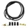 DURITE POUR FREIN A DISQUE TYPE TEKTRO NOIR - AVEC 4 RACCORDS OLIVES ET PINS POUR GAINE HYDRAULIQUE DEORE/ALIVIO/ALTUS LONGUEUR 3m