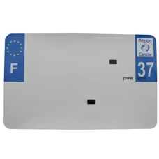 PLASTIC STRIP FOR BLANK PVC LICENSE PLATE (MOTORBIKE FORMAT 210X130)-DEPT 37/EUROPE (SOLD PER UNIT)