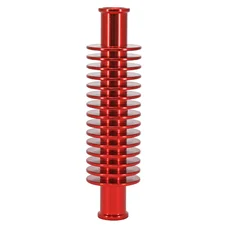 RADIATEUR/REFROIDISSEUR DE DURITE D'EAU ALU CNC ROUGE FORME ROND (133 x 35 mm, FIXATION DURITE 17 mm) -REPLAY