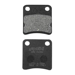 PLAQUETTE DE FREIN POLINI POUR PEUGEOT 50 TWEET 2014> AV / DAELIM 50 E-FIVE 2003> AV, 50 S-FIVE 2006> AV / CAGIVA 125 WR 1993> AR  (L 41mm - H 43mm - P 7,7mm) (174.0132) (ORIGINAL)
