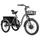 TRICYCLE ELECTRIQUE/VAE CITY LEADER FOX 24" CURTIS 2025 MIXTE GRIS MAT 8V SHIMANO NEXUS MOTEUR ROUE AV BAFANG 36V 45Nm BATTERIE 16,7Ah (LARGEUR HORS TOUT 75cm)