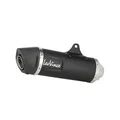 EXHAUST FOR MAXISCOOTER LEOVINCE SBK NERO FOR HONDA 125 FORZA 2017> EURO 4 (CARBON END) (CATALYST) (EEC APPROVED)  -REF 14052K-