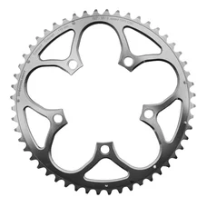 PLATEAU ROUTE 5BRA D.110 STRONGLIGHT 52DTS EXTERIEUR ARGENT ALU 7075 TYPE SHIMANO 9/10V.