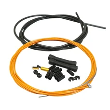 GEAR CABLE KIT FOR BICYCLE - TRANSFIL SNAKE CHARMER - LUBRICATED and WATERPROOF ( 2 CABLES-2 HOUSINGS KIT)