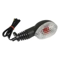 TURN SIGNAL FOR 50cc MOTORBIKE DERBI 50 GPR 2002>2003 REPLICA/MBK 50 X POWER/YAMAHA 50 TZR  TRANSPARENT/BLACK FRONT/LEFT + REAR/RIGHT (756896) (CEE APPROVED)  -SELECTION P2R-