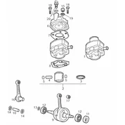Arbre moteur - Cylindre - Piston