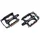 FLAT PEDAL FOR MTB - -ALUMINIUM- NEWTON -BLACK - -ALUMINIUM BODY -  9/16" ON BEARINGS (PAIR)