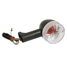 CLIGNOTANT 50 A BOITE ADAPTABLE GILERA 50 SMT, RCR 2003>2007 TRANSPARENT/NOIR AR DROIT OU AV GAUCHE AMPOULE ORANGE  (HOMOLOGUE CE)  -SELECTION P2R-