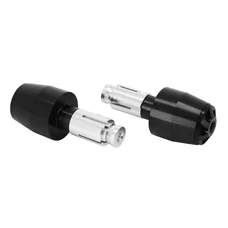 EMBOUT DE GUIDON MOTO POUR YAMAHA 700 MT-07 ALU ANODISE NOIR DIAM 13 ET 17 mm (PAIRE)  -AVOC-