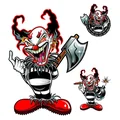 AUTOCOLLANT/STICKER LETHAL THREAT KILLER CLOWN SET (150x200mm) (LT88703)