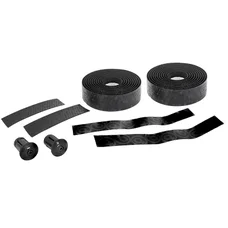 RUBAN DE GUIDON / CINTRE BTP PERFORMANCE PRO NOIR MOTIFS ALVEOLES COLORES AVEC BOUCHONS (CONFORTABLE EPAISSEUR 3mm)