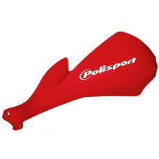 HAND GUARDS FOR 50cc MOTORBIKE -  POLISPORT  SHARP RED HONDA (UNIVERSAL MOUNTING)