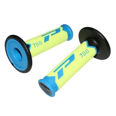 GRIP- PROGRIP OFF ROAD 788 TRIPLE DENSITY SPECIAL EDITION  FLUO BLUE LIGHT/YELLOW/BLACK 115mm (PAIR) (CROSS/MX)