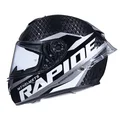 CASQUE INTEGRAL MT RAPIDE PRO CARBON C2 COMPETITION GRIS/NOIR BRILLANT     XS  (CALOTTE FIBRE SIMPLE ECRAN PINLOCK READY)