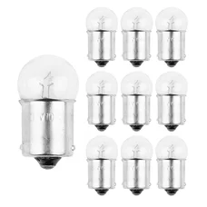 AMPOULE/LAMPE STANDARD 12V 10W CULOT BA15s BULB G18,5 GRAISSEUR TRANSPARENT (CLIGNOTANT) (BOITE DE 10)  -P2R-