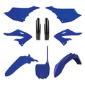 FAIRINGS/BODY PARTS FOR YAMAHA 125, 250 YZ 2022> BLUE/BLACK (OEM color)   ( 9 parts kit ) -POLISPORT-