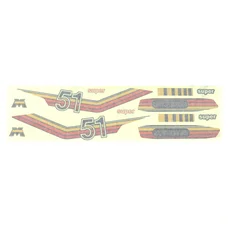 AUTOCOLLANT/STICKER CYCLO MBK 51 (POCHETTE DE 10 PIECES)  -SELECTION P2R-