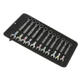 CLE MIXTE/PLATE A CLIQUET WERA  6000 JOKER DIAM 8 A 19 mm (AVEC FONCTION RETENUE) CHROME MOLY (SET 11 PIECES)  -MARQUE ALLEMANDE POUR LES ATELIERS-