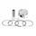 PISTON FOR MAXISCOOTER - AIRSAL for YAMAHA 125 N-MAX 2015>, XMAX 2021> (Ø 52 mm)