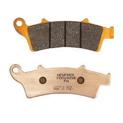 PLAQUETTE DE FREIN NEWFREN POUR APRILIA 125 SCARABEO 2004>2006 AV, 125 ATLANTIC 2003>2012 AV / KYMCO 125 DOWNTOWN 2016> AV, 125 PEOPLE GTI 2010>2014 AV  (FD0282SE)  (ELITE METAL FRITTE)