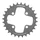 CHAINRING FOR MTB-4 arms- 28 Teeth Ø64 2X10 Internal BLACK- STRONGLIGHT 10 Speed HT3 SHIMANO XTR M980 (FOR External 36 Teeth) THREADLESS