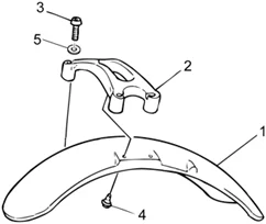 Carrosserie av. - Garde-boue AV