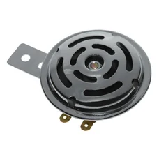 AVERTISSEUR/KLAXON CYCLO AC 6V DIAM 70mm ACIER CHROME 100DB  -P2R-
