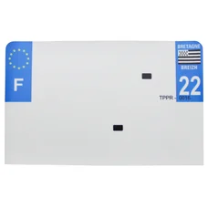 PLASTIC STRIP FOR BLANK PVC LICENSE PLATE (MOTORBIKE FORMAT 210X130)-DEPT 22/EUROPE (SOLD PER UNIT)
