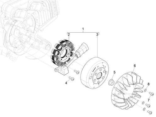 Volant magnetique
