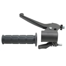 POIGNEE DE FREIN CYCLO ADAPTABLE MBK 88, 89 AVEC STARTER NOIR GAUCHE  -DOMINO-