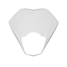 PLAQUE PHARE/TETE DE FOURCHE 50 A BOITE ADAPTABLE RIEJU 50 MRT 2009>2021, MRT ENDURO 2009>2021, MRT PRO 2009>2021, MRT SM 2009>2021 BLANC BRILLANT  -P2R-