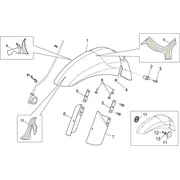 Carrosserie av. - Garde-boue AV