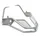 PARE CHOC AVANT ORIGINE PIAGGIO GILERA FUOCO 500 2007> GRIS  -1B000186-