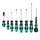 TOURNEVIS WERA 9528 BALL GRIP CRUCIFORME, TORX ET PLAT AVEC AGRIPPE VIS NOIR/VERT (SET 9 PIECES)  -MARQUE ALLEMANDE POUR LES ATELIERS-