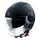 HELMET-OPEN FACE MT VIALE SV DOUBLE VISORS - MATT BLACK SOLID   S