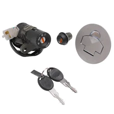CONTACTEUR A CLE 50 A BOITE ADAPTABLE APRILIA 50 RS 1999>2005 (AVEC SERRURE DE SELLE + BOUCHON ESSENCE)  -P2R-