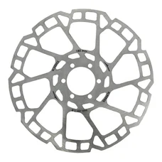 DISQUE DE FREIN ROUTE / VTT 6 TROUS ELVEDES 180 mm ARGENT -EPAISSEUR 2 mm