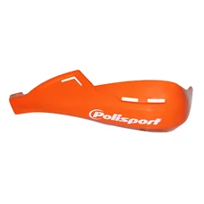 HAND GUARDS FOR 50cc MOTORBIKE -  POLISPORT  EVOLUTION INTEGRAL - ORANGE KTM (UNIVERSAL MOUNTING)