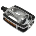 FLAT PEDAL FOR URBAN BIKE- -ALUMINIUM- NEWTON 811 SILVER 9/16" (PAIR ON CARD)