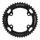 CHAINRING FOR GRAVEL BIKE 4 ARMS - Ø110 FOR SHIMANO GRX DOUBLE TA X110 External 46 Teeth- COMPATIBLE RX600-RX810 BLACK  10/11 Speed.