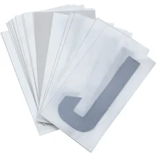 LETTRE PLAQUE PVC MOTO/SCOOTER 45mm  J  (VENDU PAR 10)