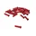 EMBOUT DE CABLE DE FREIN POUR TROTTINETTE ROUGE (VENDU PAR 20)  -SELECTION P2R-