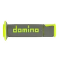GRIP -  DOMINO ORIGINAL- ON ROAD A450 GREY/FLUO YELLOW OPEN END (PAIR).
