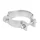 EXHAUST COLLAR (DOUBLE+ FITTINGS) FOR MBK AV7  -SELECTION P2R-